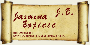 Jasmina Bojičić vizit kartica